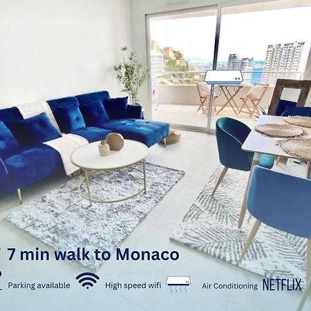 Luxurious Flat At 5 Min By Walk To Monaco, Free Parking And Sea View Apartman Beausoleil Kültér fotó